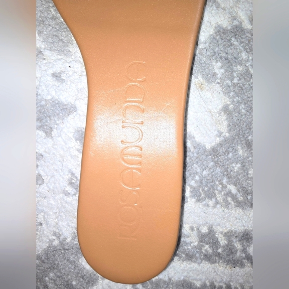 Rosamunda horsshoe leather tong with crystals slides. Size 9 - Picture 5 of 5